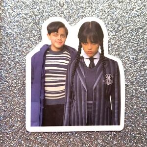 ADDAMS FAMILY waterproof sticker Wednesday Pugsley